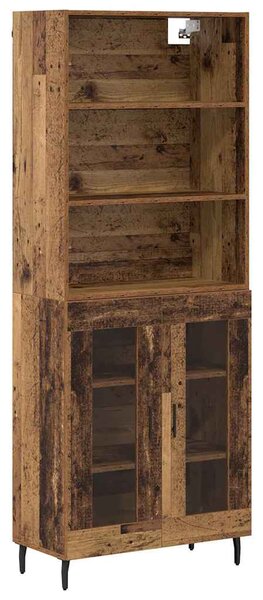 Vysoký bufet 2 ks Staré dřevo 69,5 x 32,5 x 180 cm 3403177