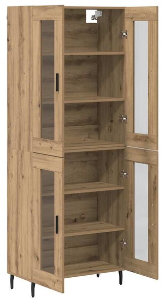 Vysoký bufet 2 ks Artisanový dub 69,5 x 34 x 180 cm 3403181