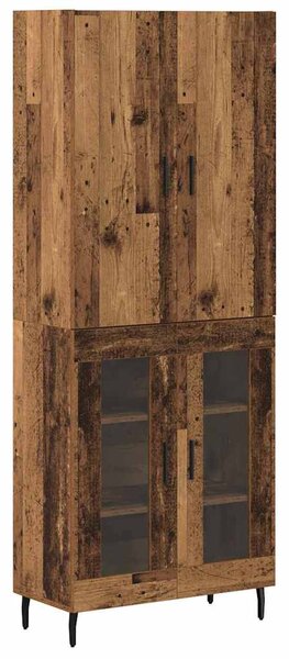 Vysoký bufet Staré dřevo 69,5 x 34 x 180 cm Kompozitní dřevo 3403183