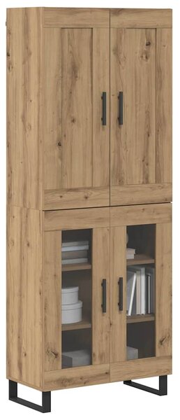 Vysoký bufet 2 ks Artisanový dub 69,5 x 34 x 180 cm 3403193
