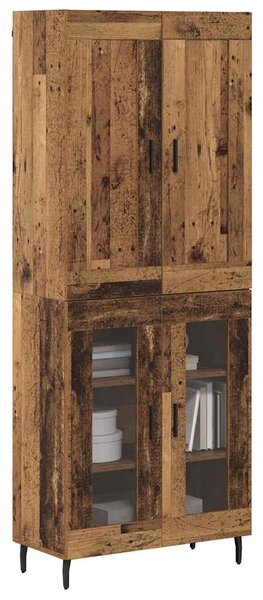 Vysoký bufet 2 ks Staré dřevo 69,5 x 34 x 180 cm 3403186