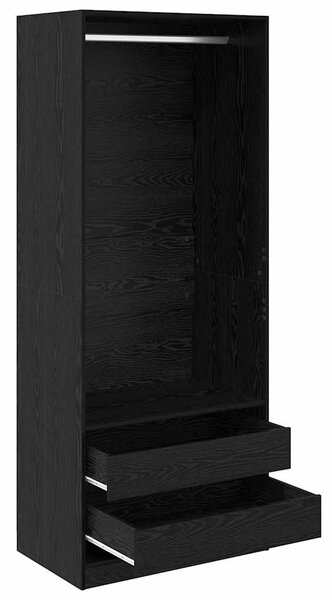 Šatní skříň Černý dub 80 x 50 x 200 cm Kompozitní dřevo 3403224