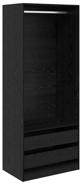 Šatní skříň Černý dub 80 x 50 x 200 cm Kompozitní dřevo 3403224