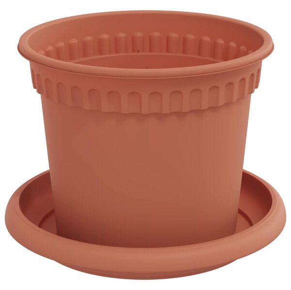 Květináče 6 ks Cihlově červená Plast 3403254