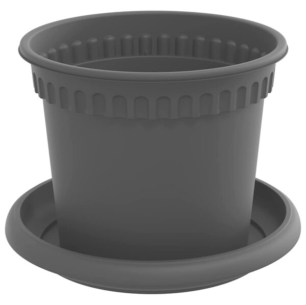 Květináče 6 ks Černá Plast 3403258