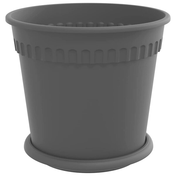 Květináče 6 ks Černá Plast 3403261