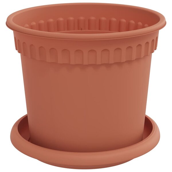 Květináče 6 ks Cihlově červená Plast 3403255