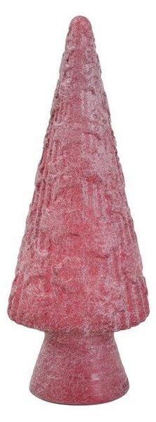 Dekorační růžový skleněný stromek - Ø 14*34 cm