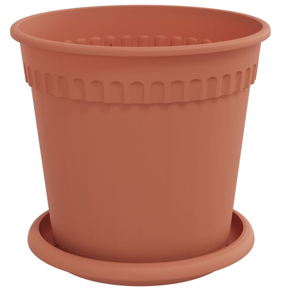 Květináče 24 ks Cihlově červená Plast 3403264