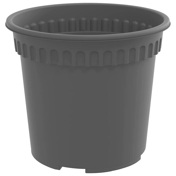 Květináče 6 ks Černá Plast 3403259