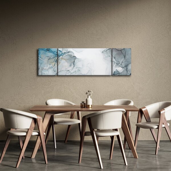 Obraz - Modrý mramor (170x50 cm)