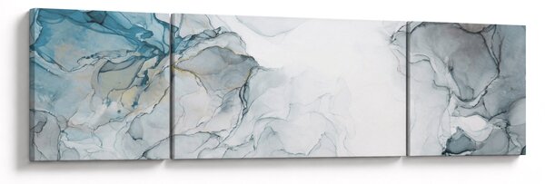 Obraz - Modrý mramor (170x50 cm)