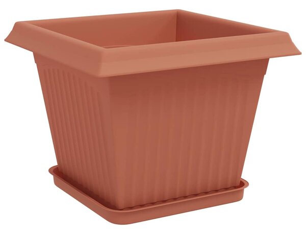 Květináče 6 ks Cihlově červená Plast 3403293