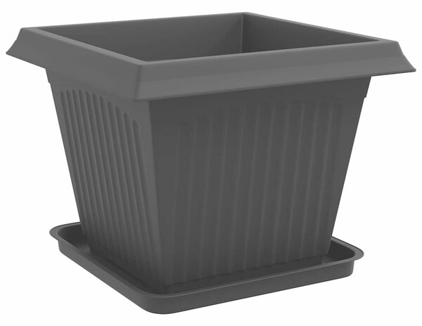 Květináče 6 ks Černá Plast 3403303