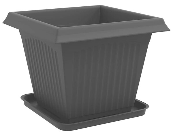 Květináče 6 ks Černá Plast 3403302