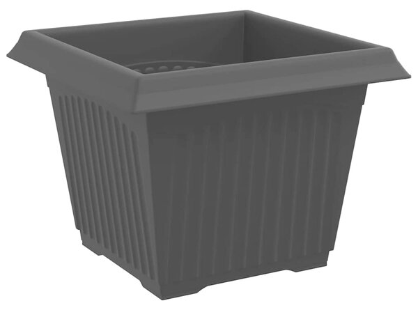 Květináče 24 ks Černá Plast 3403313
