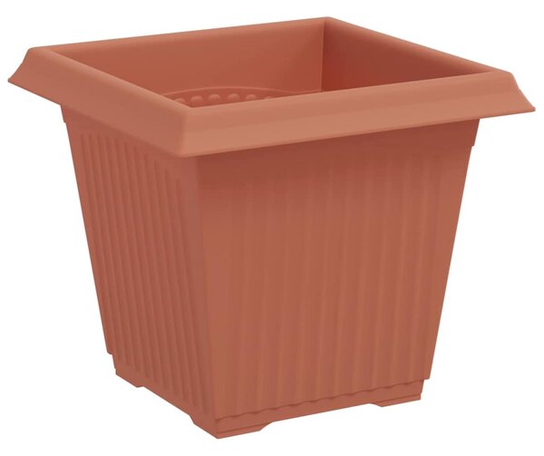 Květináče 24 ks Cihlově červená Plast 3403304