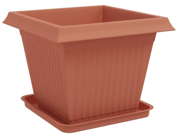 Květináče 6 ks Cihlově červená Plast 3403296