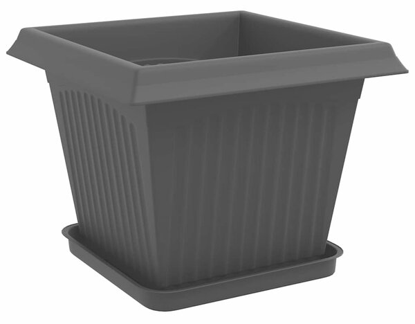 Květináče 6 ks Černá Plast 3403301