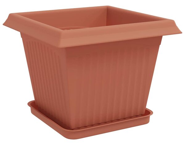 Květináče 6 ks Cihlově červená Plast 3403294