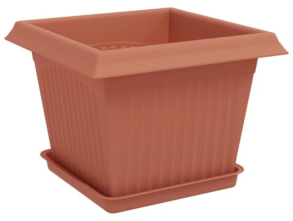 Květináče 6 ks Cihlově červená Plast 3403292