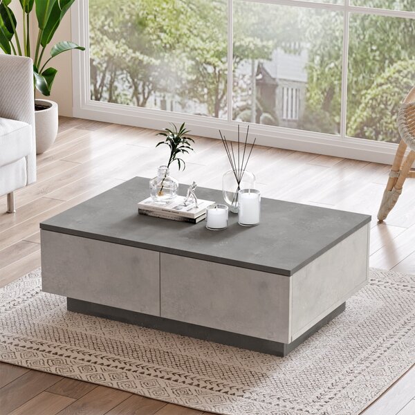 Konferenční stolek Love 1 (Stříbrná + Antracitová)