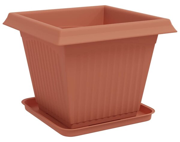 Květináče 6 ks Cihlově červená Plast 3403295