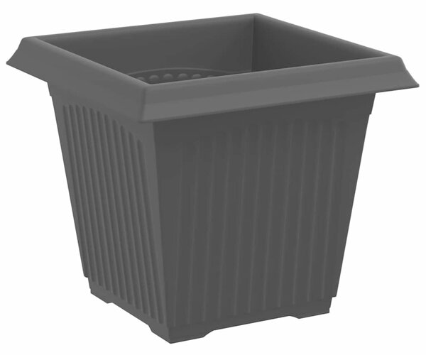 Květináče 24 ks Černá Plast 3403311