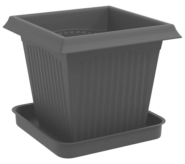 Květináče 24 ks Černá Plast 3403311