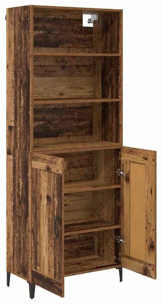 Vysoký bufet 2 ks Staré dřevo 69,5 x 34 x 180 cm 3403589