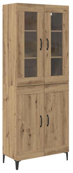 Vysoký bufet Artisanový dub 69,5 x 34 x 180 cm Kompozitní dřevo 3403581