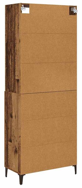 Vysoký bufet 2 ks Staré dřevo 69,5 x 34 x 180 cm 3403589