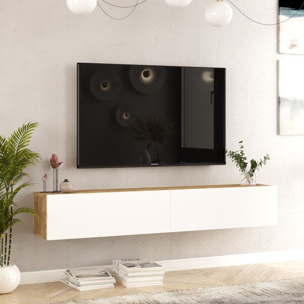 TV stolek/skříňka Freddie 8 (Borovice atlantic + Bílá)