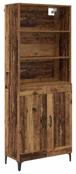 Vysoký bufet 2 ks Staré dřevo 69,5 x 34 x 180 cm 3403589