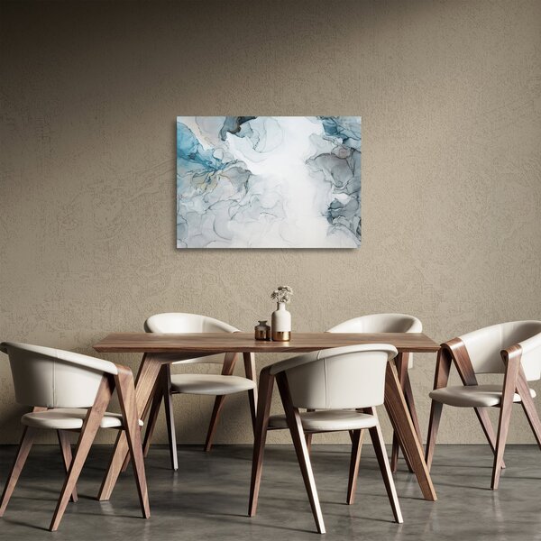 Skleněný obraz - Modrý mramor (70x50 cm)