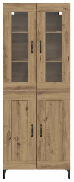 Vysoký bufet Artisanový dub 69,5 x 34 x 180 cm Kompozitní dřevo 3403581