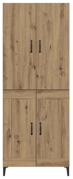 Vysoký bufet Artisanový dub 69,5 x 34 x 180 cm Kompozitní dřevo 3403587