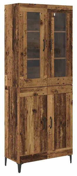 Vysoký bufet Staré dřevo 69,5 x 34 x 180 cm Kompozitní dřevo 3403580