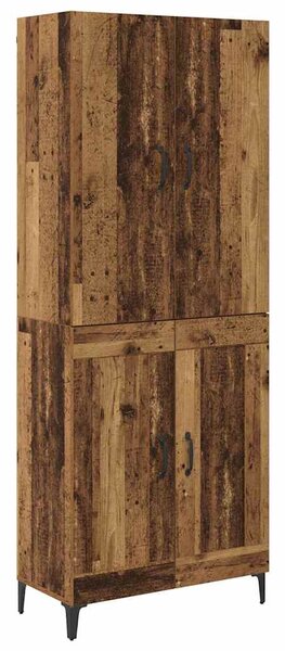 Vysoký bufet Staré dřevo 69,5 x 34 x 180 cm Kompozitní dřevo 3403586