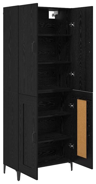 Vysoký bufet Černý dub 69,5 x 34 x 180 cm Kompozitní dřevo 3403588