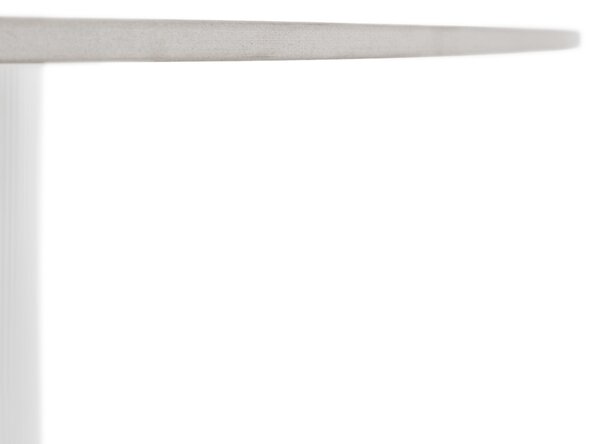 KONDELA Jídelní stůl, bílý mramor/MDF, průměr 120 cm, MAHIR TYP 1