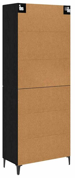 Vysoký bufet Černý dub 69,5 x 34 x 180 cm Kompozitní dřevo 3403588