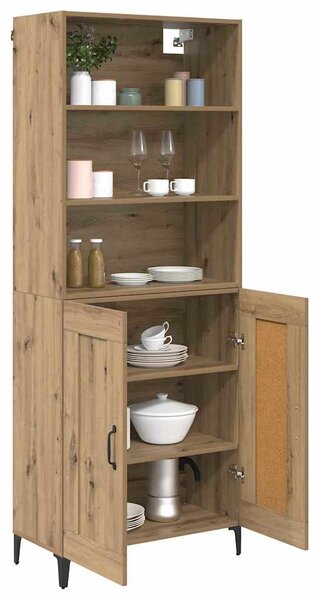 Vysoký bufet 2 ks dub artisan 69,5 x 34 x 180 cm 3403590
