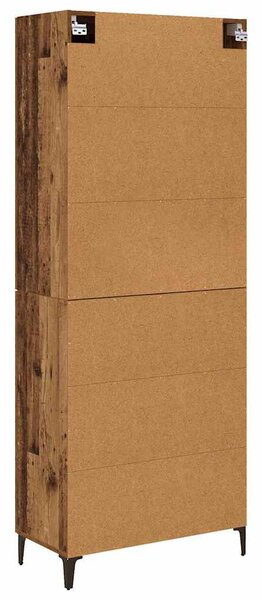 Vysoký bufet Staré dřevo 69,5 x 34 x 180 cm Kompozitní dřevo 3403580