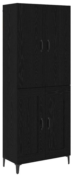 Vysoký bufet Černý dub 69,5 x 34 x 180 cm Kompozitní dřevo 3403588