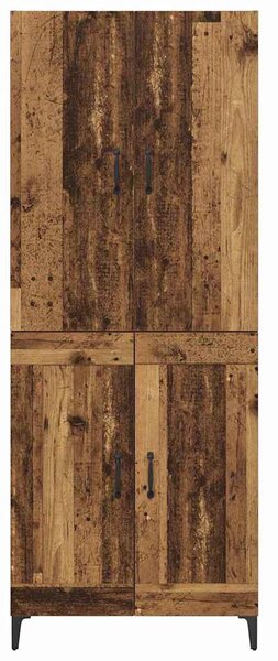 Vysoký bufet Staré dřevo 69,5 x 34 x 180 cm Kompozitní dřevo 3403586