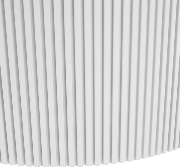 KONDELA Konferenční stolek, bílý mramor/MDF, průměr 80 cm, MAHIR TYP 1