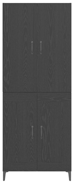 Vysoký bufet Černý dub 69,5 x 34 x 180 cm Kompozitní dřevo 3403588