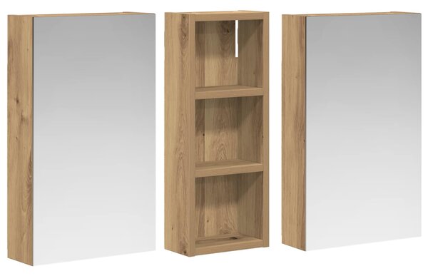 Sada koupelnových skříněk 3 ks 80 x 10,5 x 50 cm 3403655