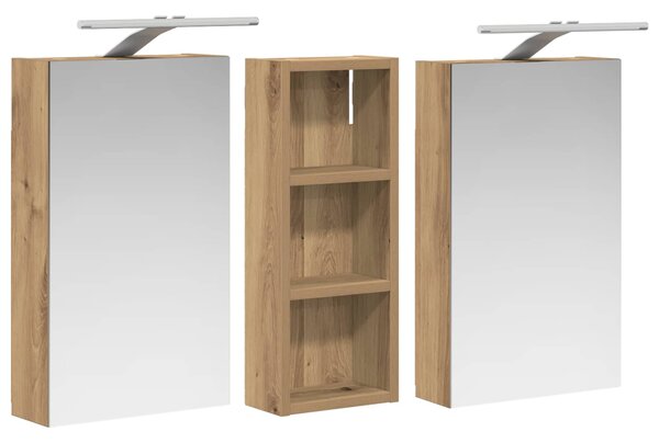 Sada koupelnových skříněk 3 ks 80 x 10,5 x 50 cm 3403663
